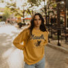 Iowa Hawks Triblend Crew-Vintage Gold - Image 2