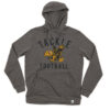 Iowa Hawkeye Vintage Tackle Football Triblend Hoodie-Grey Heather