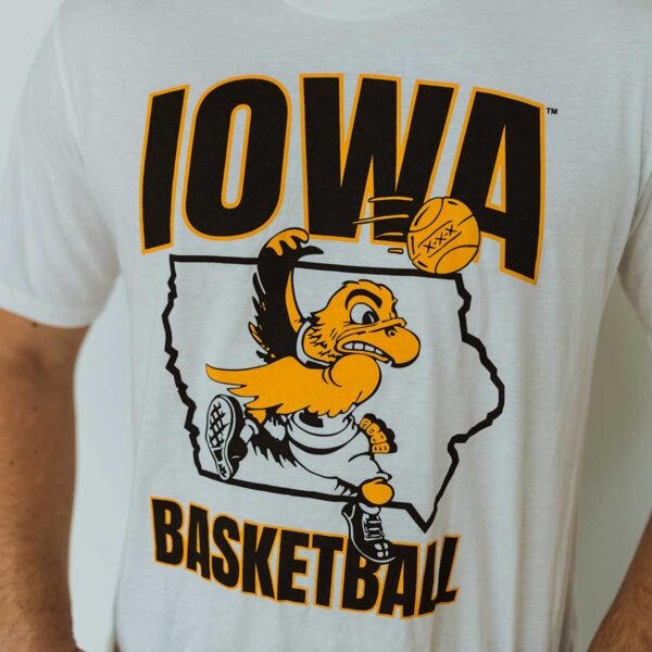 Iowa Basketball Triblend Short Sleeve Tee-Vintage White - Image 2