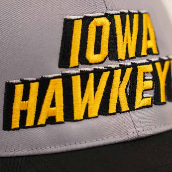 Iowa Hawkeyes Snapback Cap-Grey/Black - Image 3