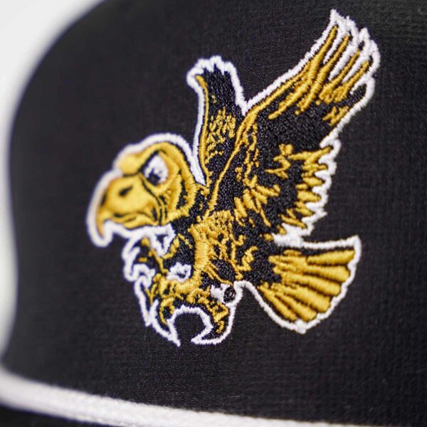 Iowa Hawkeyes Flying Herky Rope Cap-Black/White - Image 3