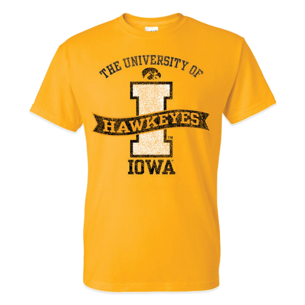 University of iowa i haweyes banner premium short sleeve tshirt